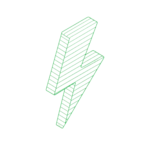 Fast disbursement lightning illustration