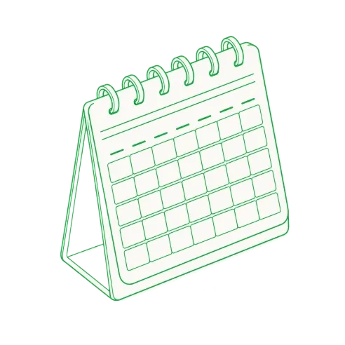 Desk calendar illustration